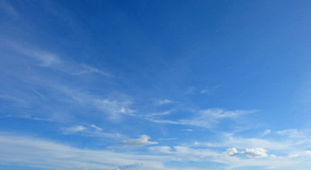 landscape blue sky and the clouds. beautiful​ blue​ sky​ and​ Cloud​y.​ landscape​ beautiful​ sky​ on​ rainy​ season.