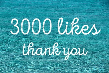 3000 likes thank you