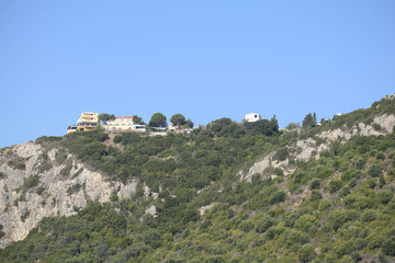 luxury homes on a cliff top