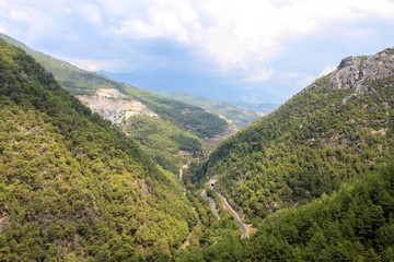 landscape in the mountains alanya