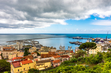 Fototapeta na wymiar Italy, Salerno, view of the city