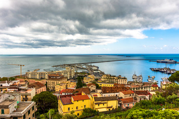 Italy, Salerno, view of the city