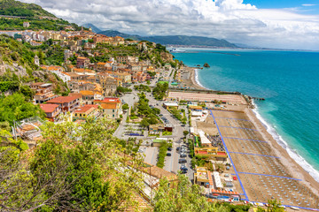 Fototapeta na wymiar Italy, view of a stretch of the Amalfi coast
