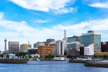 (神奈川県ｰ湾岸風景)横浜元町方面の風景１