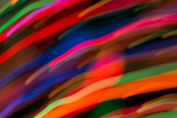 Abstract picture of bright colored dynamic lights