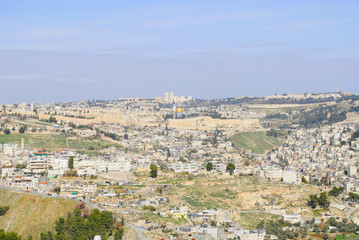 Fototapeta na wymiar Panorama of the city, Jerusalem (Israel)