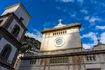 Italy, Positano, view of the basilica