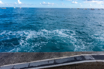 Italy, Positano, panorama of the coast