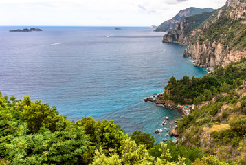 Fototapeta na wymiar Italy, view of the Amalfi coast