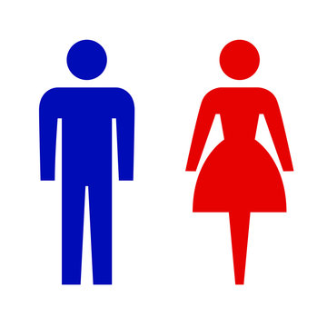 男子トイレと女子トイレのマーク Stock ベクター Adobe Stock