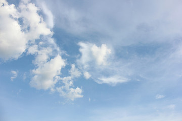 Fototapeta na wymiar blue sky clouds white natural beautiful