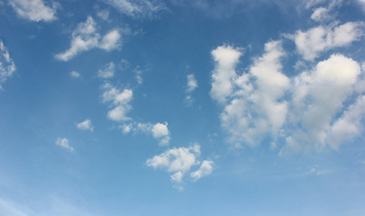 blue sky clouds white natural beautiful