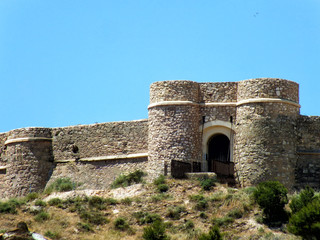 Fototapeta na wymiar Castillo de Chinchilla de Montearagón en Albacete
