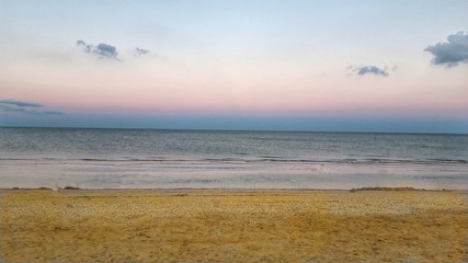 sunset on the beach