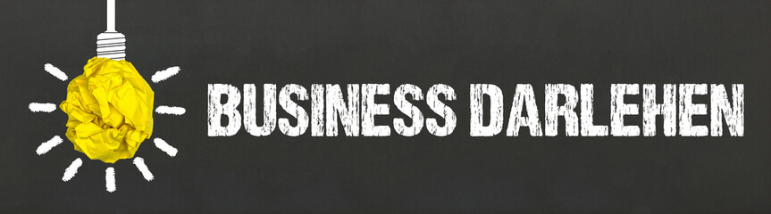 Fototapeta premium Business Darlehen 