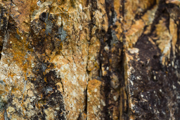  Background of granite. Texture of granite stone. Pattern of roughened surface. Texture of brown stone or rock with minerals