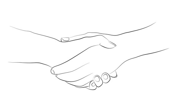 18 387 Best Handshake Drawing Images Stock Photos Vectors Adobe Stock