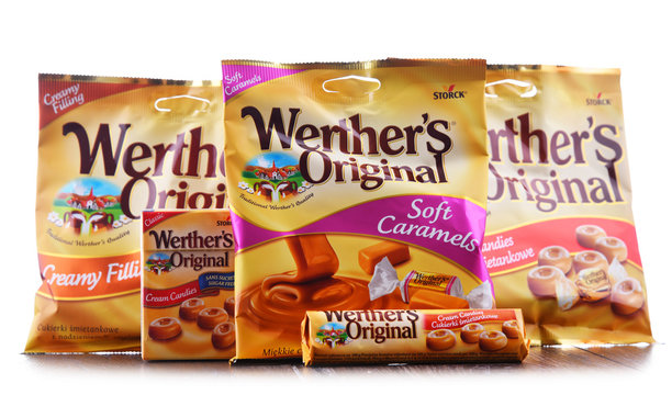 Packages of Werther's Original candies