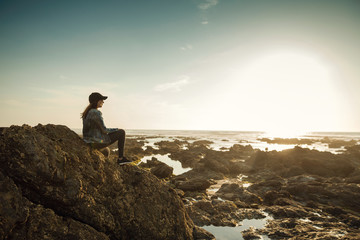 Alone in the beach