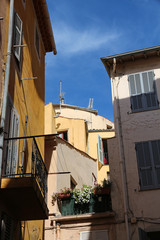 Fototapeta na wymiar Old town - Menton, French Riviera