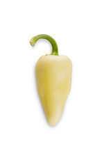 Paprika. Yellow pepper. Sweet bell peppers isolated. With clipping path
