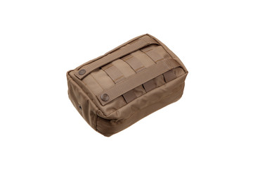 First-aid kit on white background. Modern military first aid kit