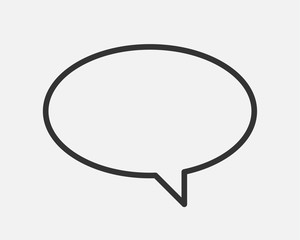 Talk bubble speech icon. Blank empty bubbles vector design elements. Chat on line symbol template. Dialogue balloon sticker silhouette.