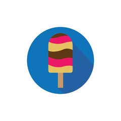 Ice cream logo template vector icon flat design