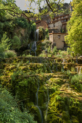 Fototapeta na wymiar Cascada de Orbaneja del Castillo en Burgos