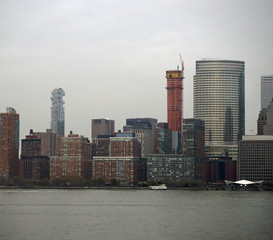 Slice of New York Skyline, building in construction