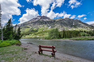 Bench near Mountain Lake