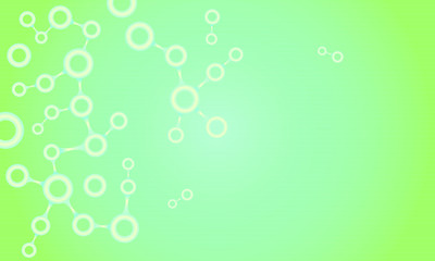 Gradient geometric shape green background, vector illustration.