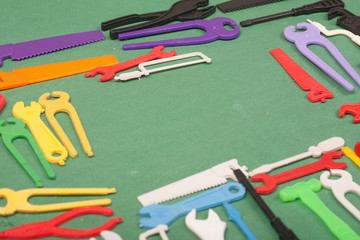 toys plastic tools