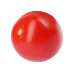 Tasty fresh cherry tomato on white background