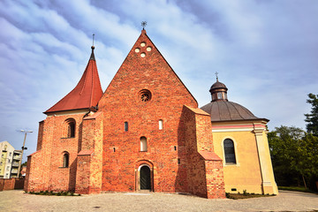 historic Romanesque church of the Knights of St. John in Poznan..