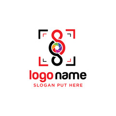 Duel Infinity photography/camera logo design template