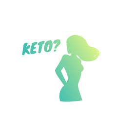 Keto diet, vector art