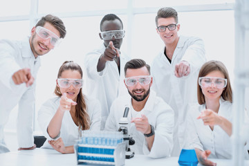 creative team of young scientists.