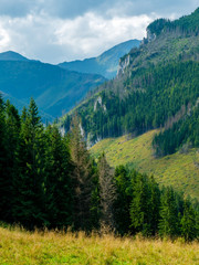 landscape of Polish Tatra mountains