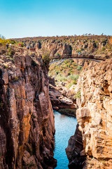 Blyde River Canyon South Africa National Park African wonder with 800 meters deep full with...