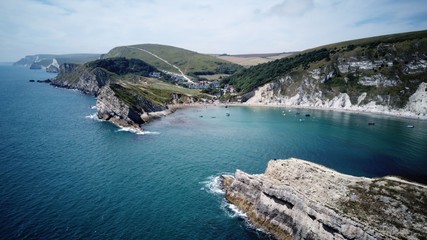 view of the coast Lulworth cove 