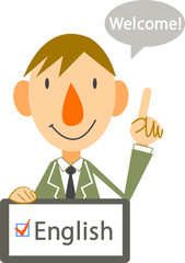 案内　「英語対応可」　オフィス