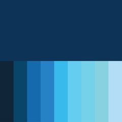 Obraz premium Blue color palette vector illustration