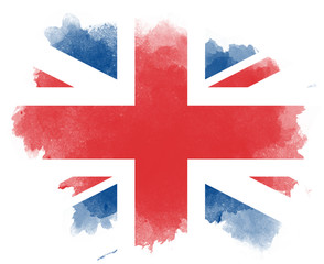 Großbritannien Wasserfarben Flagge