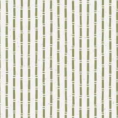 Stickers pour porte Style japonais Modèle sans couture de tige de bambou fait à la main. Géo botanique abstrait japonais. Tons neutres vert gazon doux. Imprimé entièrement recyclé pour la décoration d& 39 intérieur asiatique, la mode. Répétition de l& 39 échantillon de vecteur.