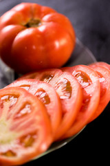 Slices of tomatoes