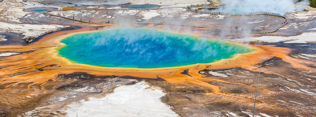 Grand prismatic spring, Yellowstone National Park, Wyoming, USA	