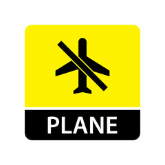 Plane icon for web and mobile