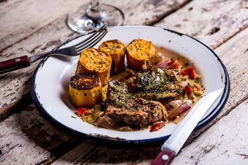 Vintage dinner ready 