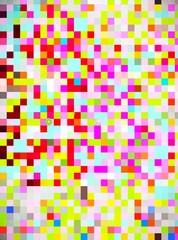 abstract background with red, pink and yellow pattern of squares